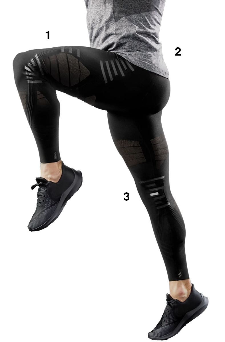 Black sports leggings - collaboration with UNRUN